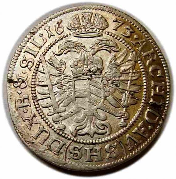 6 krajcarów 1673 Leopold I Wrocław (2)