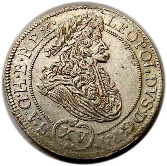 15 krajcarów 1694 Leopold I Wrocław (1)