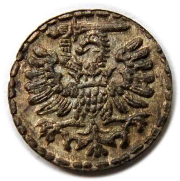 Denar 1596 Zygmunt III Waza Gdańsk (2)