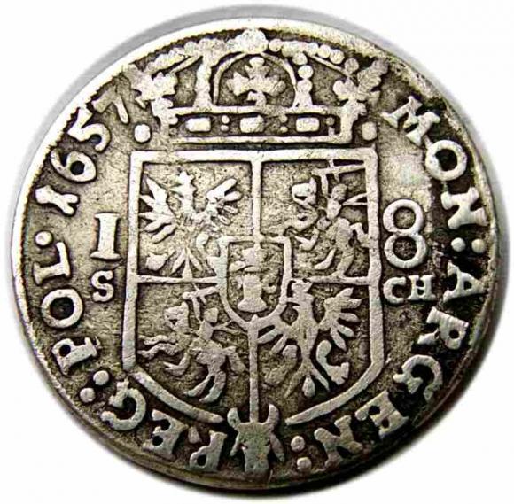 Ort 1657 Jan Kazimierz Kraków (2)