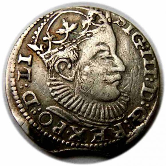 Trojak 1589 Zygmunt III Waza Ryga (1)