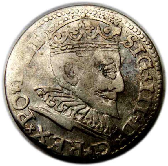Trojak 1594 Zygmunt III Waza Ryga (1)