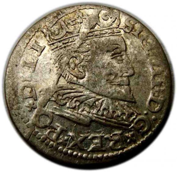 Trojak 1596 Zygmunt III Waza Ryga (1)