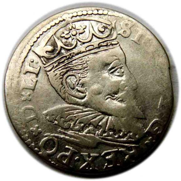 Trojak 1596 Zygmunt III Waza Ryga (1)