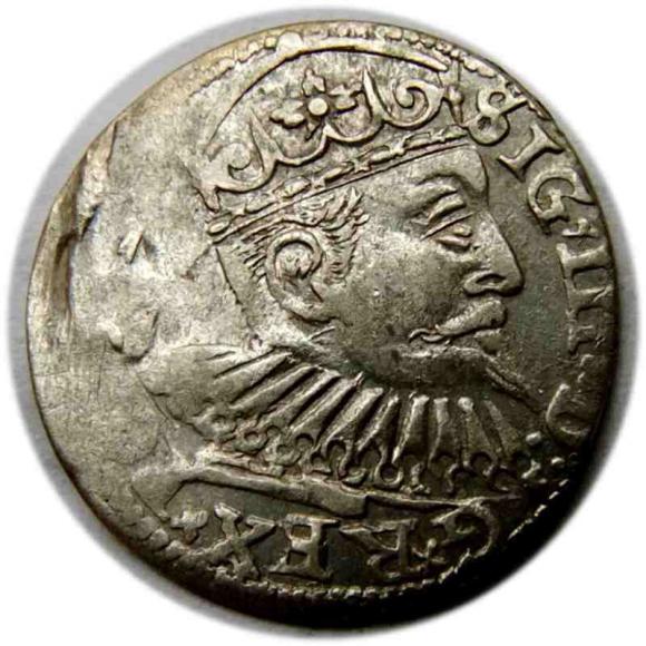 Trojak 1599 Zygmunt III Waza Ryga (1)