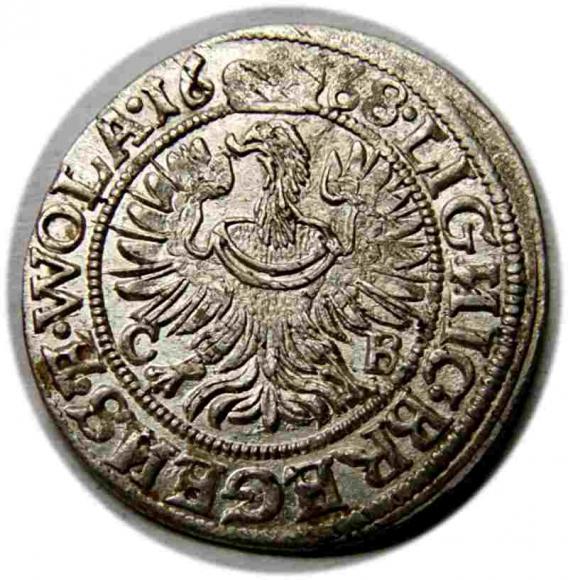3 krajcary 1668 Christian Wołowski Księstwo Brzesko - Legnicko - Wołowskie Brzeg (2)