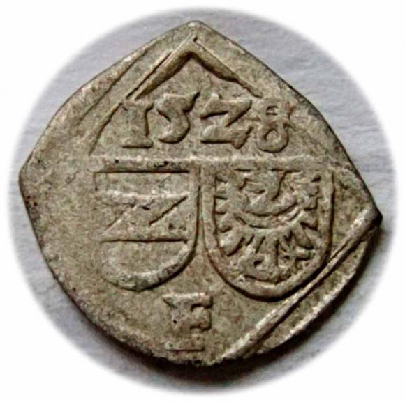 Fenig 1528 Ferdynand I Wrocław (1)