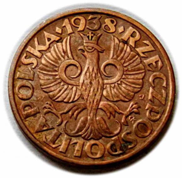 2 grosze 1938 II RP Warszawa (2)