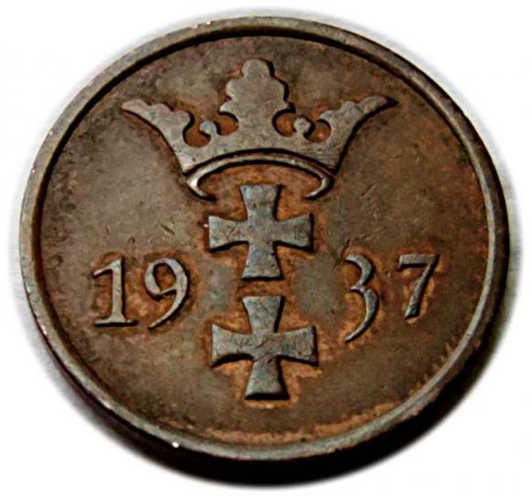 2 fenigi 1937 Wolne Miasto Gdańsk Berlin (2)
