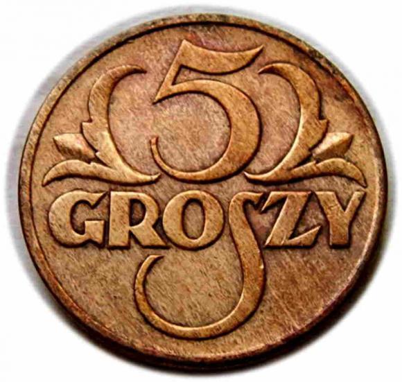 5 groszy 1937 II RP Warszawa (1)
