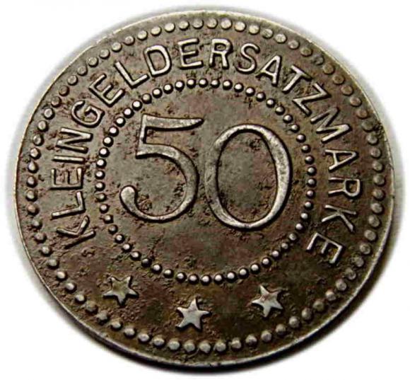 50 fenigów 1918 Głuchołazy / Ziegenhals (1)