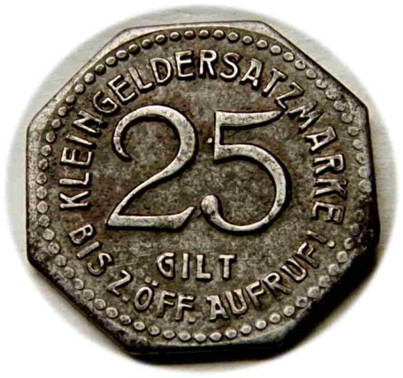 25 fenigów Bystrzyca Kłodzka / Habelschwert (1)