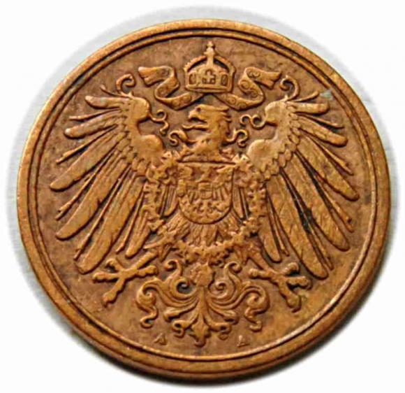 1 fenig 1899 Wilhelm II Hohenzollern Niemcy Berlin (2)