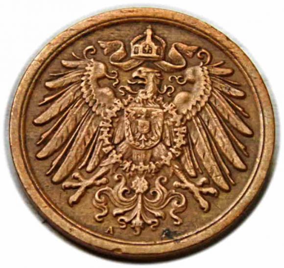 2 fenigi 1908 Wilhelm II Hohenzollern Niemcy Berlin (2)