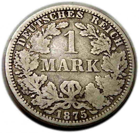 1 marka 1875 Wilhelm I Hohenzollern Niemcy Berlin (1)