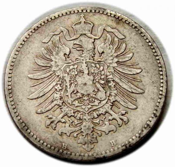 1 marka 1873 Wilhelm I Hohenzollern Niemcy Hanower (1)