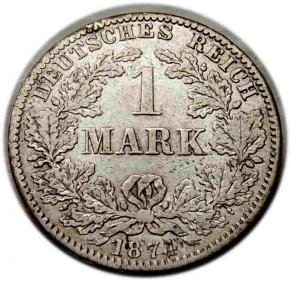 1 marka 1874 Wilhelm I Hohenzollern Berlin (1)