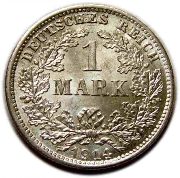 1 marka 1914 Wilhelm II Hohenzollern Niemcy Monachium (1)
