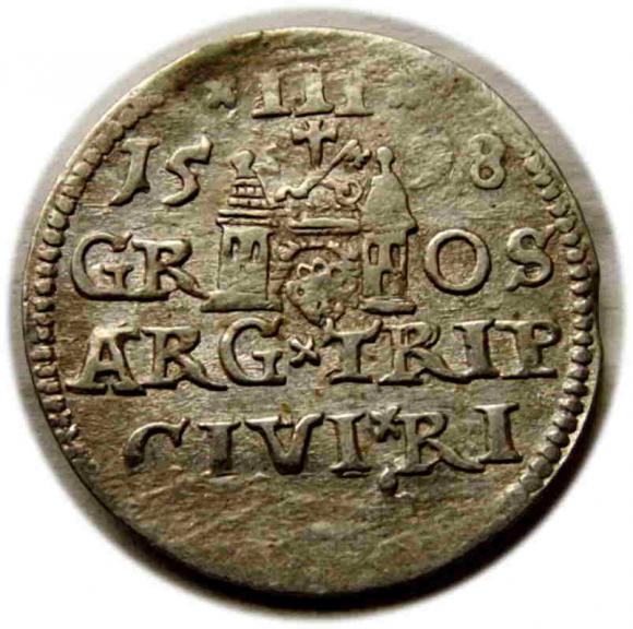 Trojak 1598 Zygmunt III Waza Ryga (2)
