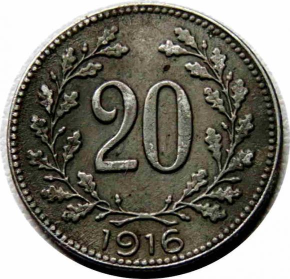 20 halerzy 1916 Austro-Węgry (1)