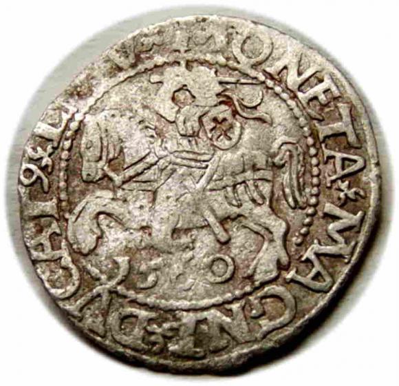 Półgrosz 1560 Zygmunt II August Wilno (1)