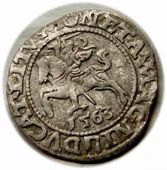 Półgrosz 1563 Zygmunt II August Wilno (2)