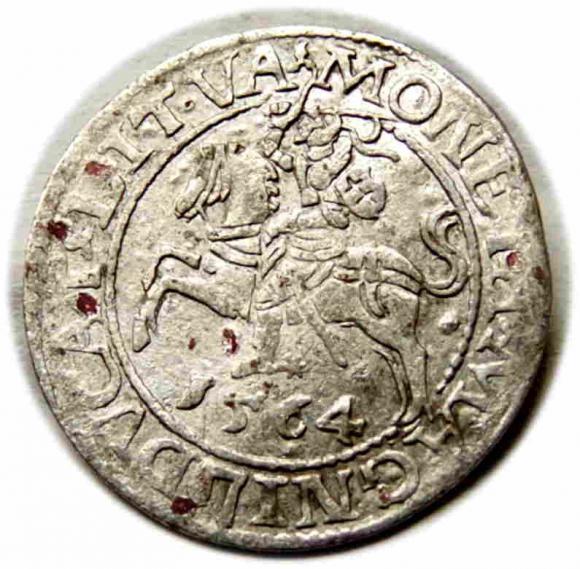 Półgrosz 1564 Zygmunt II August Wilno (1)