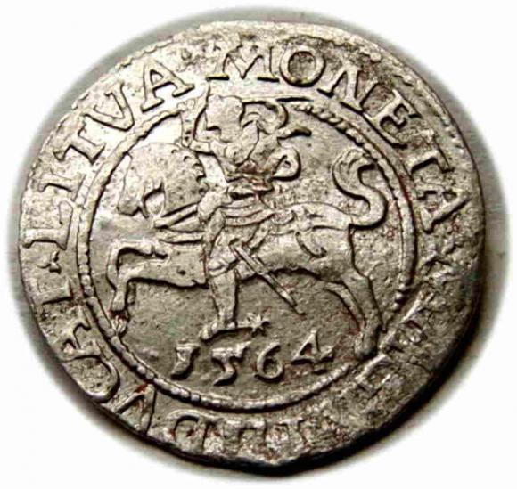 Półgrosz 1564 Zygmunt II August Wilno (1)
