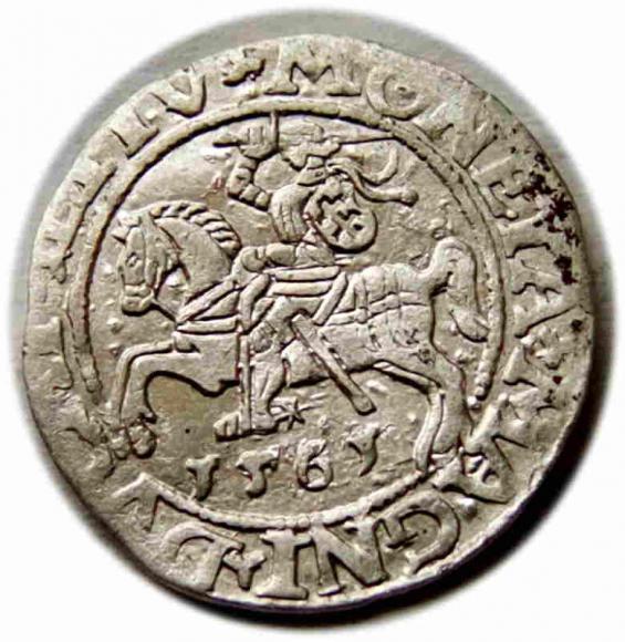 Półgrosz 1561 Zygmunt II August Wilno (1)