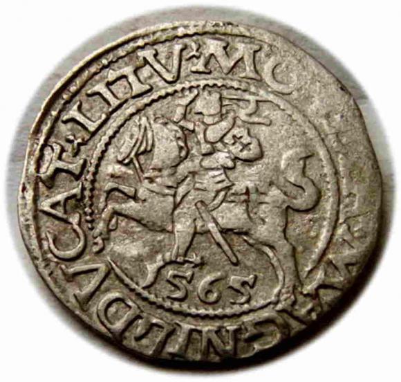 Półgrosz 1565 Zygmunt II August Wilno (1)