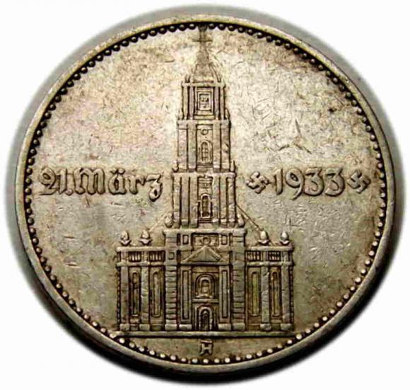 2 marki 1934 Kościół w Poczdamie Niemcy Berlin (1)