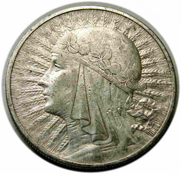 10 złotych 1932 Głowa Kobiety Londyn (1)