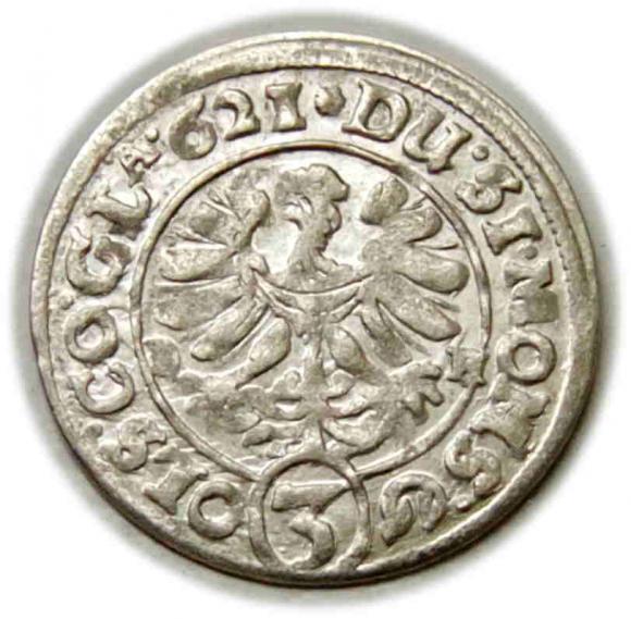 3 krajcary 1621 Henryk Wacław i Karol Fryderyk Księstwo Ziębicko - Oleśnickie  Oleśnica (2)