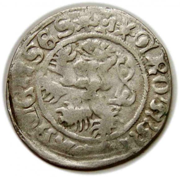 Grosz praski Władysław II Jagiellończyk Czechy (2)