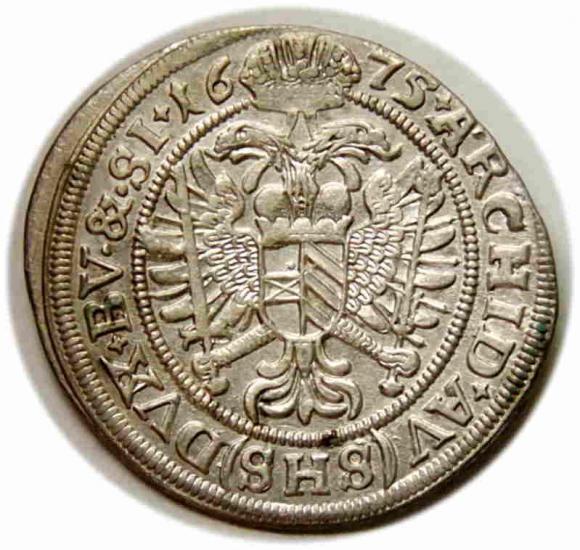 6 krajcarów 1675 Leopold I Habsburg Wrocław (2)