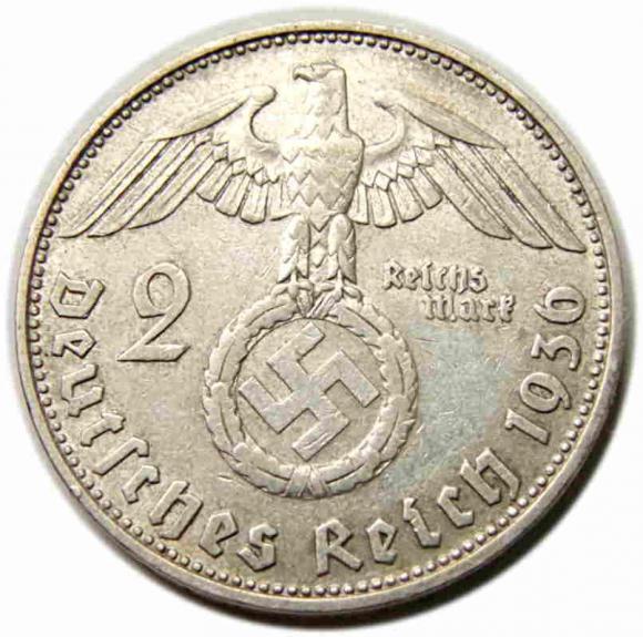 2 marki 1936 D Monachium Niemcy  (2)