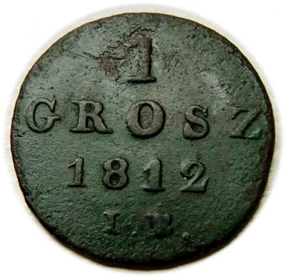 1 grosz 1812 Księstwo Warszawskie Warszawa (1)