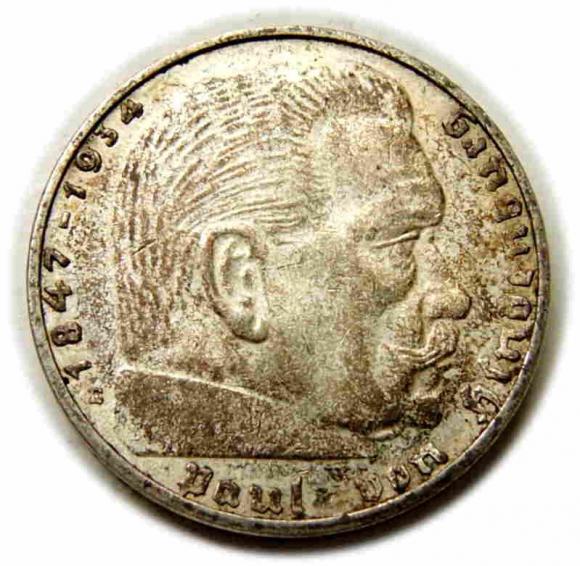 2 marki 1938 E Muldenhutten Niemcy srebro (1)