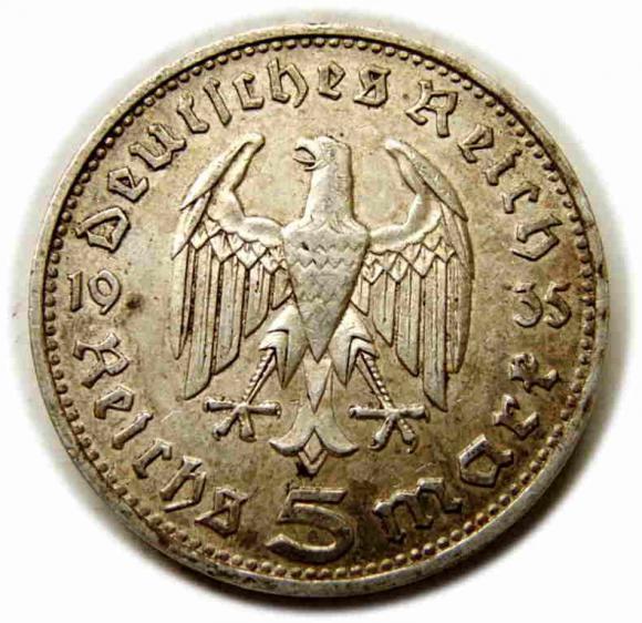 5 marek 1935 D Monachium Niemcy srebro (2)