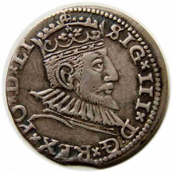 Trojak 1591 Zygmunt III Waza Ryga (1)