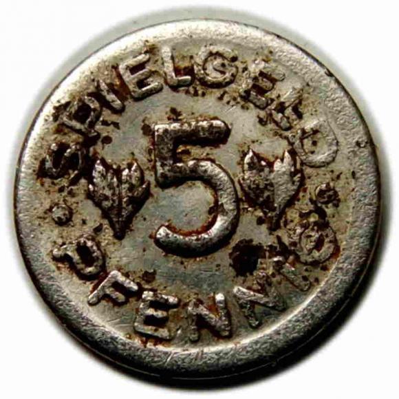Żeton Spielgeld 5 pfennig Niemcy (1)