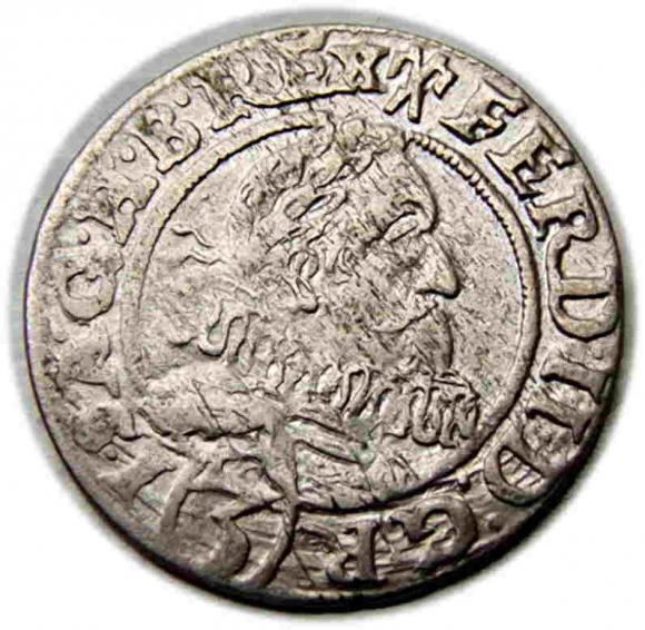 3 krajcary 1628 Ferdynand II Habsburg Wrocław (1)