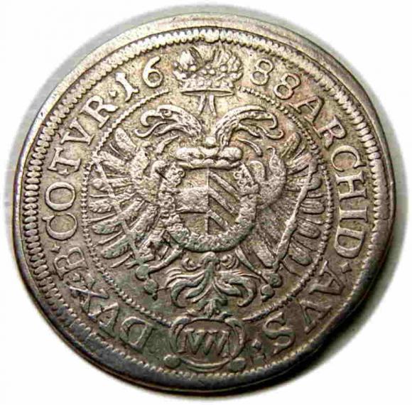 6 krajcarów 1668 Leopold I Habsburg Austria Wiedeń (2)