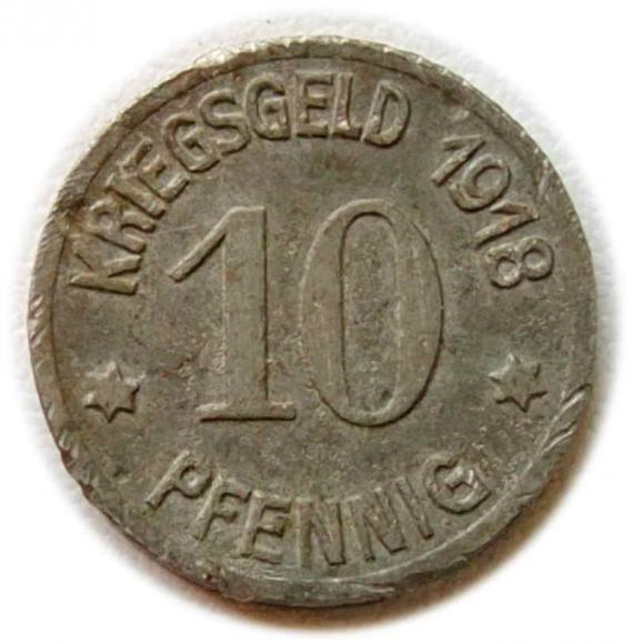 10 fenigów 1918 Nidzica / Neidenburg (1)