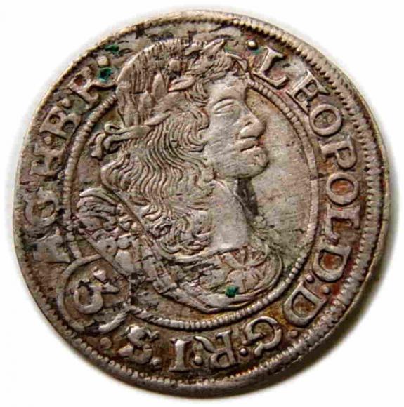 3 krajcary 1670 Leopold I Habsburg Wrocław (1)
