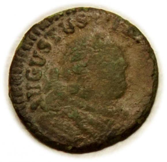Szeląg 1754 August III Sas Gubin (1)