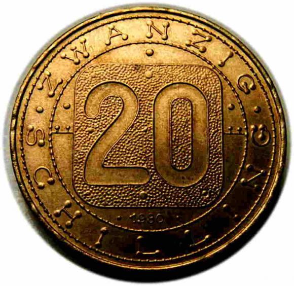 20 szylingów 1980 Austria (1)