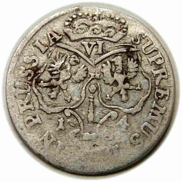Szóstak 1684 Fryderyk Wilhelm Prusy Brandenburgia Królewiec (2)