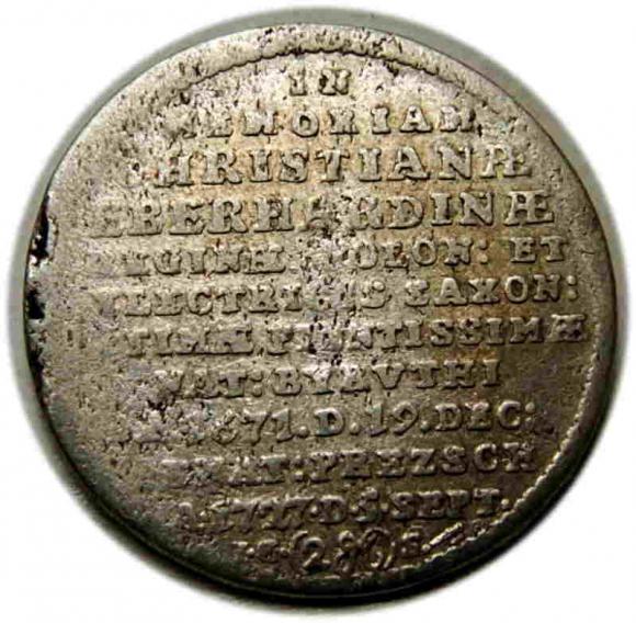 Dwugrosz 1727 August II Mocny Sas Drezno (2)
