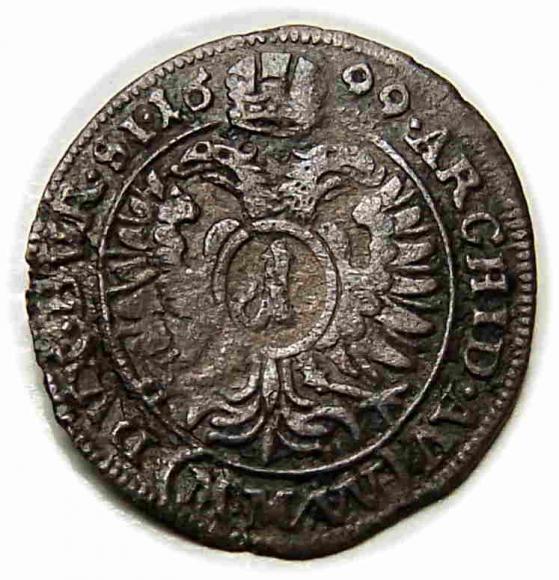 1 krajcar 1699 Leopold I Habsburg Wrocław (2)